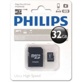   Philips Micro SDHC Memóriakártya 32GB Class 10 UHS-I U1 Adapter (PH669111)