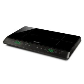   Girmi PI51 Doppio Dupla Indukciós főzőlap kiváló teljesítménnyel, digitális kijelzővel, 500-2000 W, 180 perces időzítővel