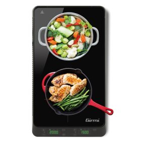   Girmi PI52 dupla indukciós főzőlap digitális kijelzővel, 3500 W teljesítménnyel és precíz hőszabályozással (PI5200)