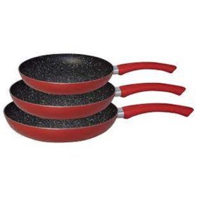   Platinum serpenyő készlet 3 részes piros 20-24-28 cm, PL-FA1003