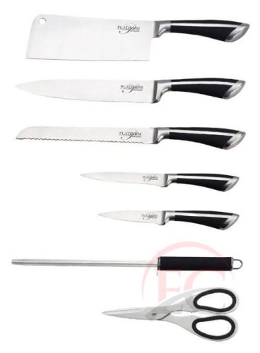 Platinum PL S10B Fekete színű késkészlet forgatható tartóval