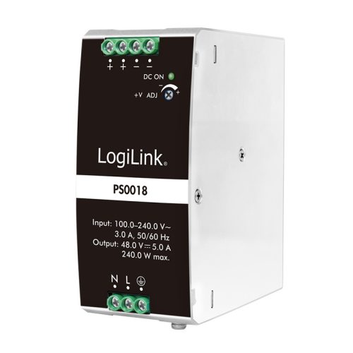 Logilink DIN-sínes tápegység 240 W / 48 V