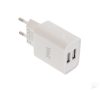 Well hálózati töltő fehér, 2USB 2,4A, PSUP-USB-W22401WE-WL