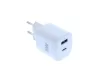 Well PSUP-USB-WPD3301WE-WL 1x USB-A- 1xUSB-C GaN, PD Hálózati töltő – Fehér (30W)