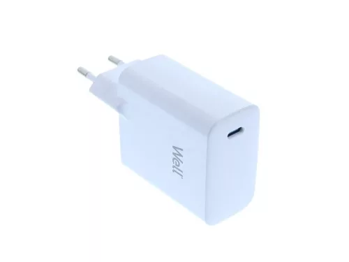 Well PSUP-USB-WPD6501WE-WL 1xUSB-C GaN, PD Hálózati töltő – Fehér (65W)