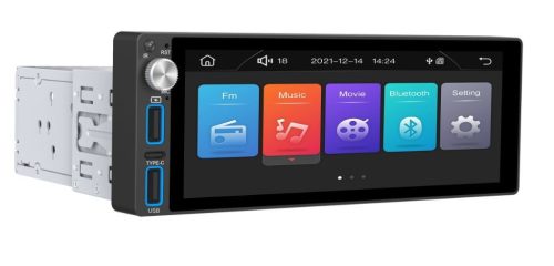 Well Play-Car-Gemini-WL érintőképernyős autórádió, Multimédiás lejátszó, 6,86", Bluetooth