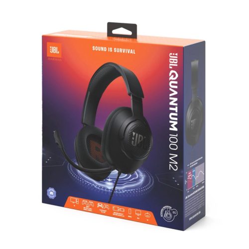 JBL Quantum 100BK Gamer fejhallgató, fekete