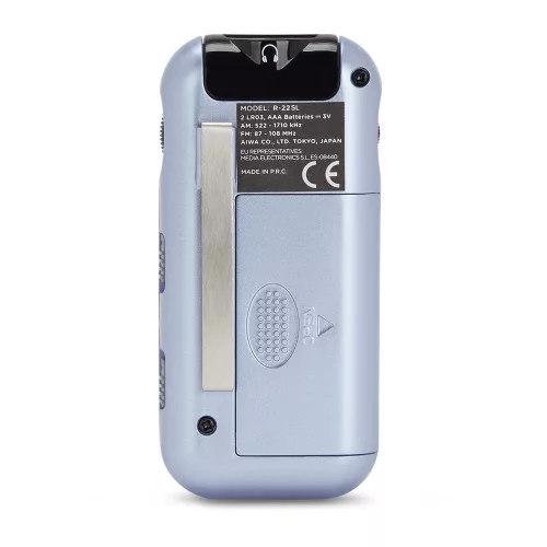Aiwa R-22SL Hordozható, Stílusos, Vintage, Japán Zsebrádió szürke színben