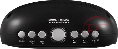 ECG RB 010 Black Rádiós ébresztőóra