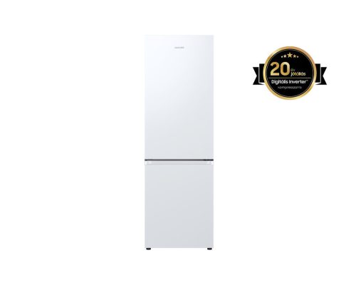 Samsung RB34C602EWW/EF Alulfagyasztós hűtőszekrény SpaceMax™ technológiával 344 L, fehér