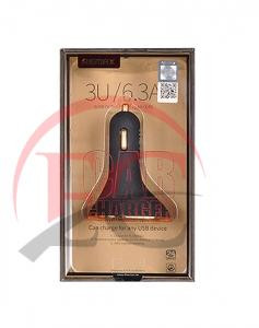 Remax RCC 302 szivargyújtó töltő 3xUSB 6,3A fekete