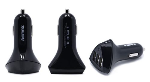 Remax Alien RCC 304 szivargyújtó töltő 3xUSB 4,2V fekete