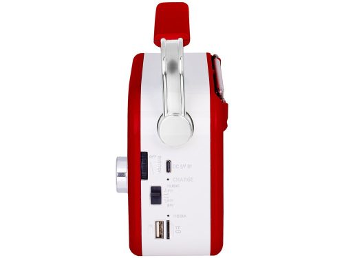 Trevi RDA 70 BR Klasszikus Retro FM/AM/SW rádió, Bluetooth-tal, USB és SD kártya bemenettel, beépített akkuval, piros szín (RDA70BR02)