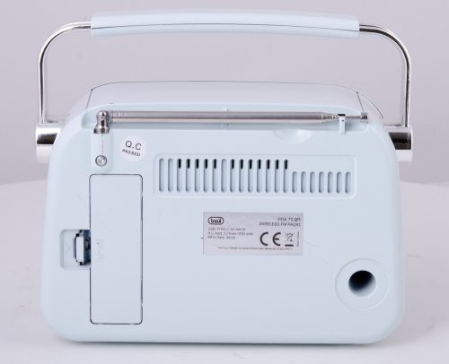 Trevi RDA 70 BR Klasszikus Retro FM/AM/SW rádió, Bluetooth-tal, USB és SD kártya bemenet, beépített akku, zöldes-kék szín (RDA70BR04)