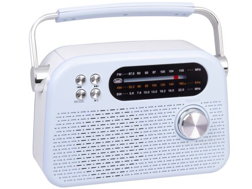 Trevi RDA 70 BR Klasszikus Retro FM/AM/SW rádió, Bluetooth-tal, USB és SD kártya bemenet, beépített akku, zöldes-kék szín (RDA70BR04)