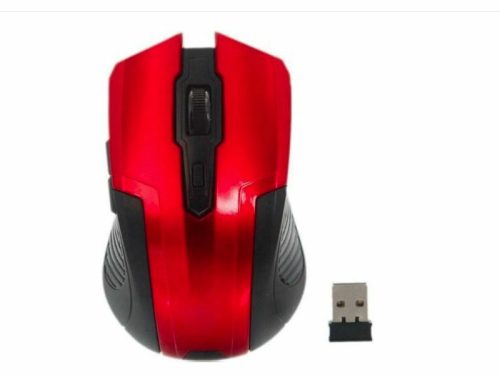 Silverline RF107R Vezetéknélküli optikai egér 1600dpi, piros, 2.4GHz