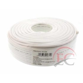   Well RG6-CCS/AL-LC-100-CHR Antenna acél vezeték-réz bevonattal, 100m