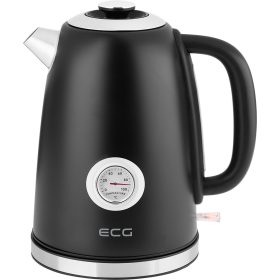   ECG RK 1700 Magnifica Nero Elektromos vízforraló rozsdamentes 1,7L