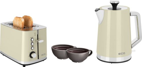 ECG RK 1766 Vintage Vanilla Elektromos vízforraló 1,7L, 2200W