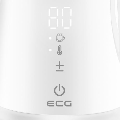 ECG RK 1893 Digitouch White Duplafalú vízforraló hőfokszabályzóval, fehér