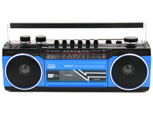 Trevi RR501 Hordozható kazettás rádió és MP3/USB lejátszó, Bluetooth funkcióval - kék