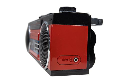 Trevi RR501 Hordozható kazettás rádió és MP3/USB lejátszó, Bluetooth funkcióval - piros