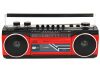 Trevi RR501 Hordozható kazettás rádió és MP3/USB lejátszó, Bluetooth funkcióval - piros