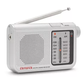   Aiwa RS-55SL Klasszikus kisrádió textil tartóval és fém házas fülhallgatóval