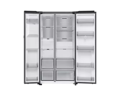 Samsung RS90F66BETEO Side-by-Side hűtőszekrény Family Hubbal 614 L, matt metál