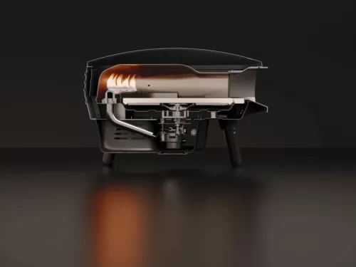 Witt Etna Rotante Piccolo - Mat Black pizzasütő