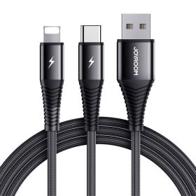   Joyroom USB cable Joyroom S-1230G12 2in1 USB-C / Lightning 3A 1.2m (black)