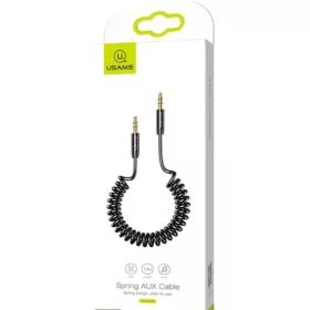   Usams SJ256YP01  aux kábel 3.5mm jack csatlakozóval, 120cm fekete, 1337677