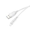USAMS SJ266USB02 Lightning töltőkábel, fehér