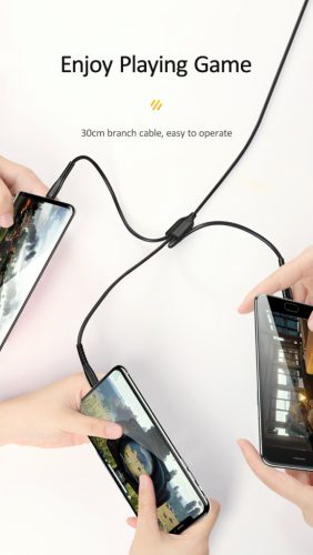 USAMS SJ367USB01 100cm-es 3 az 1 ben töltőkábel lightining , type-c, micro usb 1343868