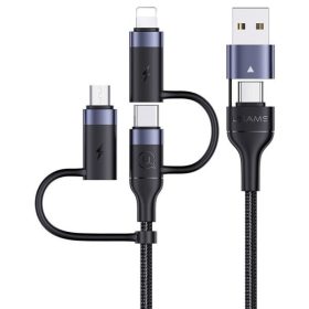   Usams SJ547USB01 5 az 1 ben töltőkábel usb-c, lightning és micro usb ouput, usb és usb-c input, PD, 60W 1435030