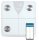 Salente SlimFit, személyi diagnosztikai fitnesz mérleg, Bluetooth, fehér