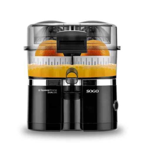 Sogo SS-5299 Dupla citrusfacsaró automata fedéllel és beépített narancsvágóval, 100W