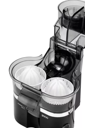 Sogo SS-5299 Dupla citrusfacsaró automata fedéllel és beépített narancsvágóval, 100W