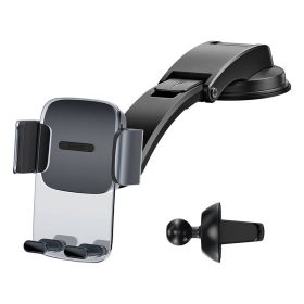   Baseus Easy Control Clamp 4,7-6,7" Mobiltelefon autós tartó - Fekete SUYK000001