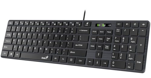 Genius SlimStar 126 HUN USB fekete billentyűzet