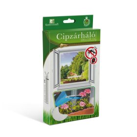   Garden of Eden Öntapadós szúnyogháló cipzáros nyílással - 130 x 150 cm - fehér, T11611WH