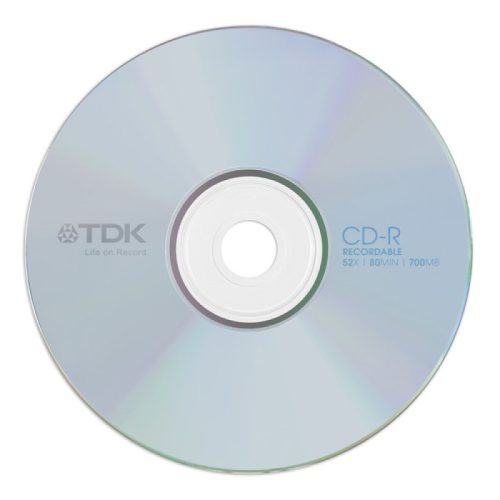 TDK írható CD-R lemez 52X, 5db/csomag