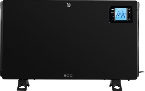 ECG TK-2080 DR Black Szabadon álló meleg levegős konvektor