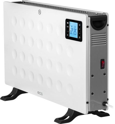ECG TK-2080 DR White Szabadon álló meleg levegős konvektor
