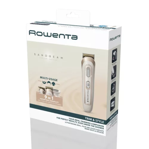 Rowenta TN9154F0 multifunkcionális hajvágó, 60 perces akkumulátor-üzemidő, önélező rendszer, krémszínű