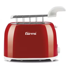   Girmi TP10 kenyérpirító piros színben, 750W, 6 sütési fokozattal