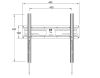Well TVS-LCD-FXS60-WL Fali konzol 23"- 60", (58 – 152 cm)