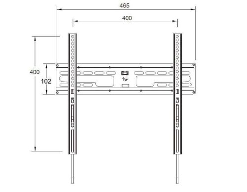 Well TVS-LCD-FXS60-WL Fali konzol 23"- 60", (58 – 152 cm)