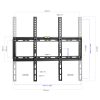 Kingmount TVS-LCD-KG1024-KGM TV fali tartókonzol fix 23" - 60" (58 - 150 cm)