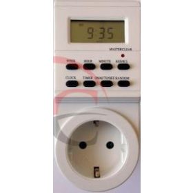   Well Timer-10W Digitális kapcsolóóra - visszajelző LED-del - 250V - 16A